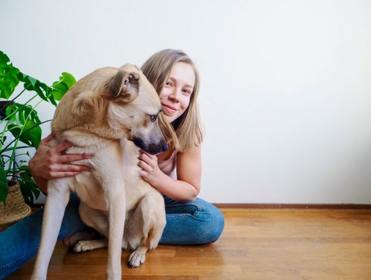 Linda with her dog Churro